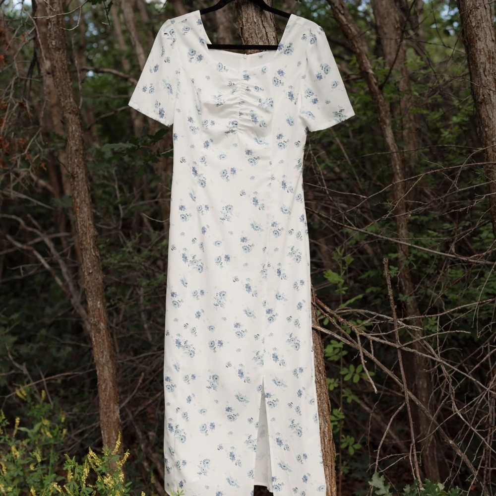 Sestina Dress- Floral Sheath Dress-XXL